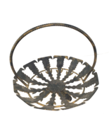 VTG Wrought Iron Footed Handle Fruit Basket Decor Made in Spain  12”W x ... - $13.70 CAD