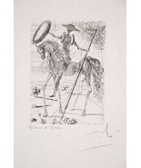 Salvador DALI Original s/n Etching Don Quixote - Five Spanish Immortals1966 - $5,352.35