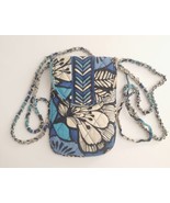 Vera Bradley Cell Phone Crossbody Purse RETIRED Blue Bayou 2014 - £10.07 GBP