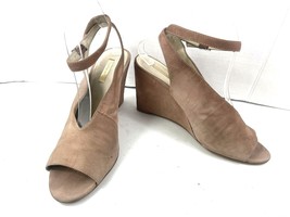 Louise et Cie Piarissa Women Shoes Brown 9.5 M Suede Wedge Ankle Strap S... - $27.54