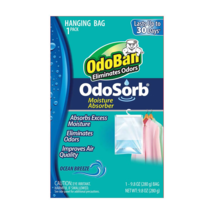 OdoBan Eliminates Odors OdoSorb Moisture Absorber Ocean Breeze Hanging B... - $9.46
