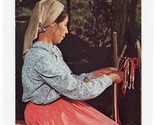 Oconoluftee Indian Village Brochure Cherokee Museum North Carolina 1960&#39;s - $21.78