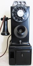 Western Electric Pay Telephone 3 Coin Slot 1930&#39;s Black Fully Restored - $1,480.05