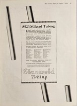 1920 Print Ad Stanweld Tubing Standard Welding Company Cleveland,Ohio - £15.58 GBP