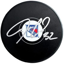 Jonathan Quick Autographed New York Rangers Logo Hockey Puck Signed COA IGM NY - £87.35 GBP