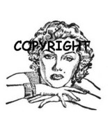 MARILYN MONROE ON FOLDED ARMS mounted rubber stamp - €7,38 EUR