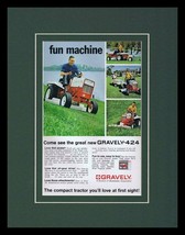 1968 Gravely Tractor Framed 11x14 ORIGINAL Vintage Advertisement - £35.60 GBP