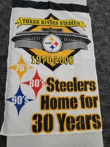 2000 Pittsburgh Steelers HUGE 27x40 Three Rivers Stadium Banner Flag Win... - £79.32 GBP