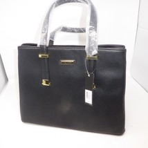 NEW Tahari Black Metropolis Tote Handbag Purse Briefcase Professional 15x6x11 - £47.44 GBP