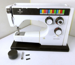 Vintage Husqvarna Viking 6370 Sewing Machine Colormatic White for PARTS/REPAIR - $59.35