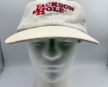 Vintage Jackson Hole Wyoming Corduroy Snapback Baseball Hat Gray Cap Yup... - $57.92