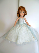 Vintage 1950&#39;s Mary Hoyer Tagged Blue/Silver Gown Clothes (No Doll) - £129.75 GBP