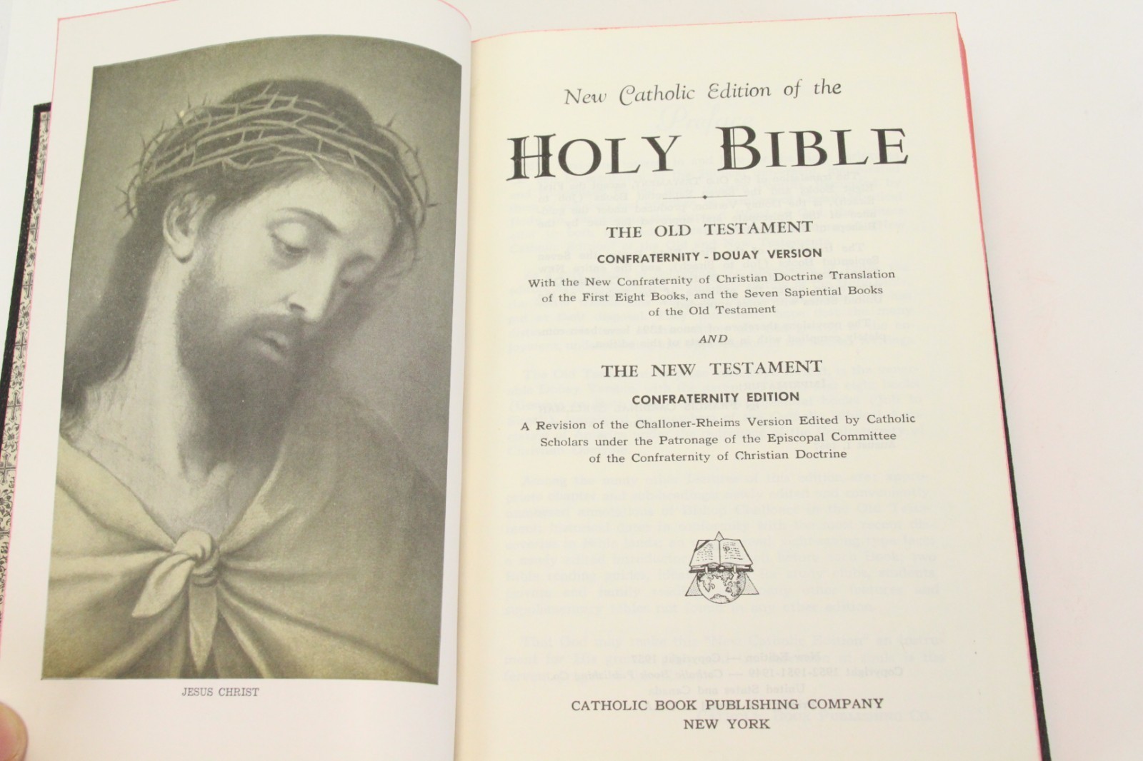 Holy Bible New Catholic Edition 1957 Confraternity Douay Version Large Type Item image 5
