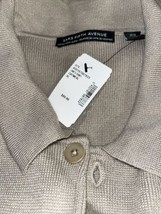 Saks Fifth Avenue Men&#39;s Beige Wool Sweater Cardigan Sz XL - £59.05 GBP