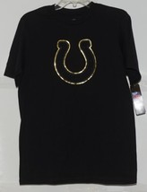 NFL Licensed Indianapolis Colts Youth Extra Large Black Gold Tee Shirt - £15.95 GBP