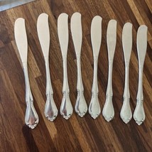 8 ONEIDACRAFT DELUXE CHATEAU FLAT BUTTER SPREADERS STAINLESS 6 3/8”L - $603.70 MXN