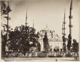 Blue Mosque Photo Iranian Mihran Sultan Ahmed Istanbul ca 1890 - £120.51 GBP