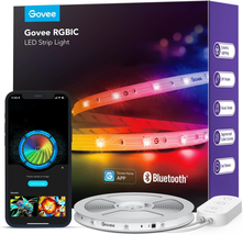 Govee RGBIC LED Strip Lights, Smart LED Lights for Bedroom, Bluetooth LED Lights - £17.37 GBP