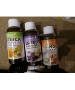 3 Pack Massage Oil With Pumps Ginger, Lavender, Arnica New) Stocking Stu... - $27.12 CAD