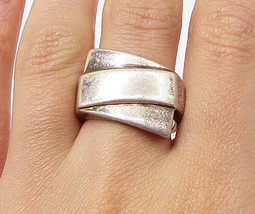 925 Sterling Silver - Vintage Wrapped Design Band Ring Sz 8 - RG3110 - £34.68 GBP