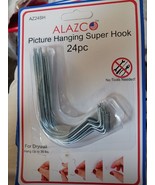24pc Set ALAZCO Super Hooks - Hang Pictures Mirrors Clocks Wall Art (H) - $6.74 CAD