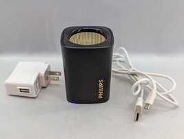 Philips BT100Z Black 5V Wireless Bluetooth Anti-Clipping Portable Mini Speaker H - $11.99