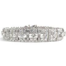 Authenticity Guarantee 
Vintage Van Clief Round Baguette Diamond Platinum Bra... - £35,167.66 GBP