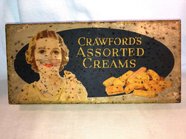 Crawfords Assorted Creams Metal Advertising Tin - $24.99