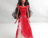Disney Elena Of Avalor Princess Elena Wearing Red Casual Dress 11.5&quot; Doll - £15.21 GBP