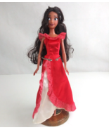 Disney Elena Of Avalor Princess Elena Wearing Red Casual Dress 11.5&quot; Doll - £15.41 GBP