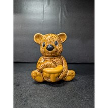 Honey Bear Ceramic Honey Jar Pot, Vintage Taiwan Bear Figural Condiments... - $9.90
