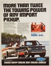 1983 Print Ad Chevy S-10 Maxi-Cab Pickup Trucks Heavy Duty Trailer Package - £10.44 GBP