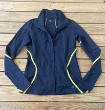 gap fit women’s Full zip Athletic jacket size XS Gray yellow C3 - £11.89 GBP