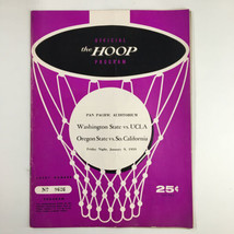 January 9 1959 NCAA Basketball Washington State UCLA The Hoop Official Program - £37.11 GBP