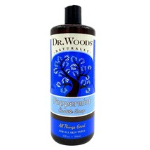 Dr. Woods Pure Peppermint Liquid Castile Soap, 32 Ounce - £23.17 GBP