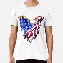 Usa Flag Bald Eagle American Size S to 5XL Made in the USA T-Shirt - £17.74 GBP