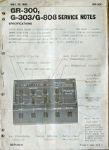 Roland GR-300 G-303, G-808 Guitar Synth Original Service Manual Schematics Book. - £46.59 GBP