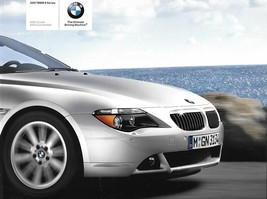 2007 BMW 6-SERIES Coupe Convertible brochure catalog 2nd Edition US 07 650i - £7.90 GBP