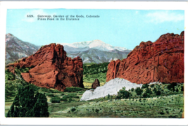 Gateway Garden of the Gods Pikes Peak in Distance Colorado Postcard Posted 1954 - £18.80 GBP