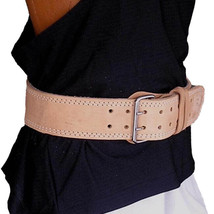Weightlifting Real Leather Back Support Belt 4 Inch UnPadded - £20.98 GBP+