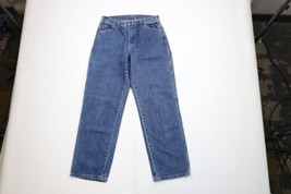 Vintage Dickies Mens Size 31x32 Faded Spell Out Dungaree Denim Jeans Blue Cotton - £44.38 GBP