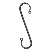 Wrought Iron Large Forged S-Hooks (Set of 6) USA Handcrafted - $24.45