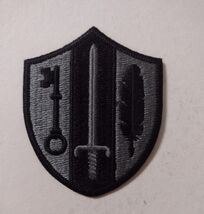 ARMY RESERVE READINESS COMAND PATCH ACU (BLACK ON GRAY) NO HOOK &amp; LOOP O... - $2.97