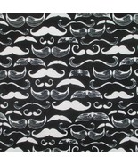 100% Cotton Black Mustache Square Bandanna Scarf - $8.09 CAD