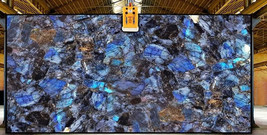 Custom Made Labradorite Stone Slab Table Geode Countertop Dining Table for Home - £238.57 GBP+