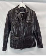 Steve Madden Vintage Brown Tan Leather Women’s Jacket  L - $69.27