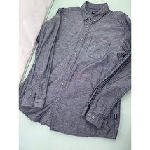 Patagonia Men Chambray Men Shirt Organic Cotton Long Sleeve Button Up XL - £19.54 GBP