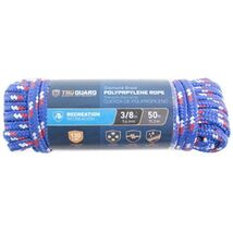 Tru-guard 643911 Diamond Braided Polypropylene Rope, 244 Lb, 3/8&quot; X 50&#39; - $410.65 MXN