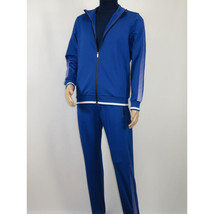 Men's Monte Carlo Turkey Jogging Suit 2pc Jump Set Stretchable 95183 Royal Blue image 3
