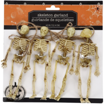 Long String Skeleton Garland Halloween Party Décor Decoration Scary Spooky Prop - £10.43 GBP
